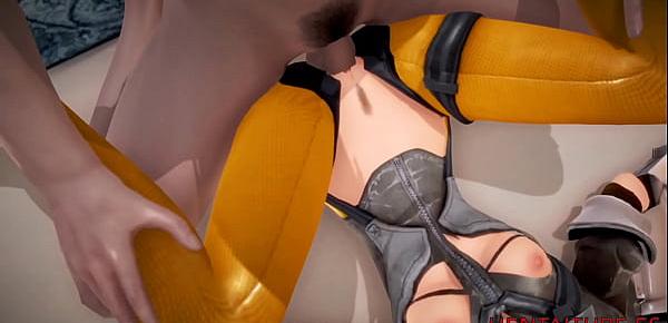  Hentai 3D Overwatch -  Tracer 69, boobjob, blowjob, fingering and fucked with creampie